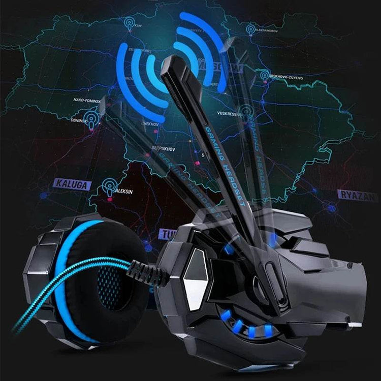 G9000 Gaming Headset Over-Ear Wired Headphones Deep Bass Stereo Casque LED Light Earphone with Mic for PS4 PS5 Switch XBOX PC - NexoEden