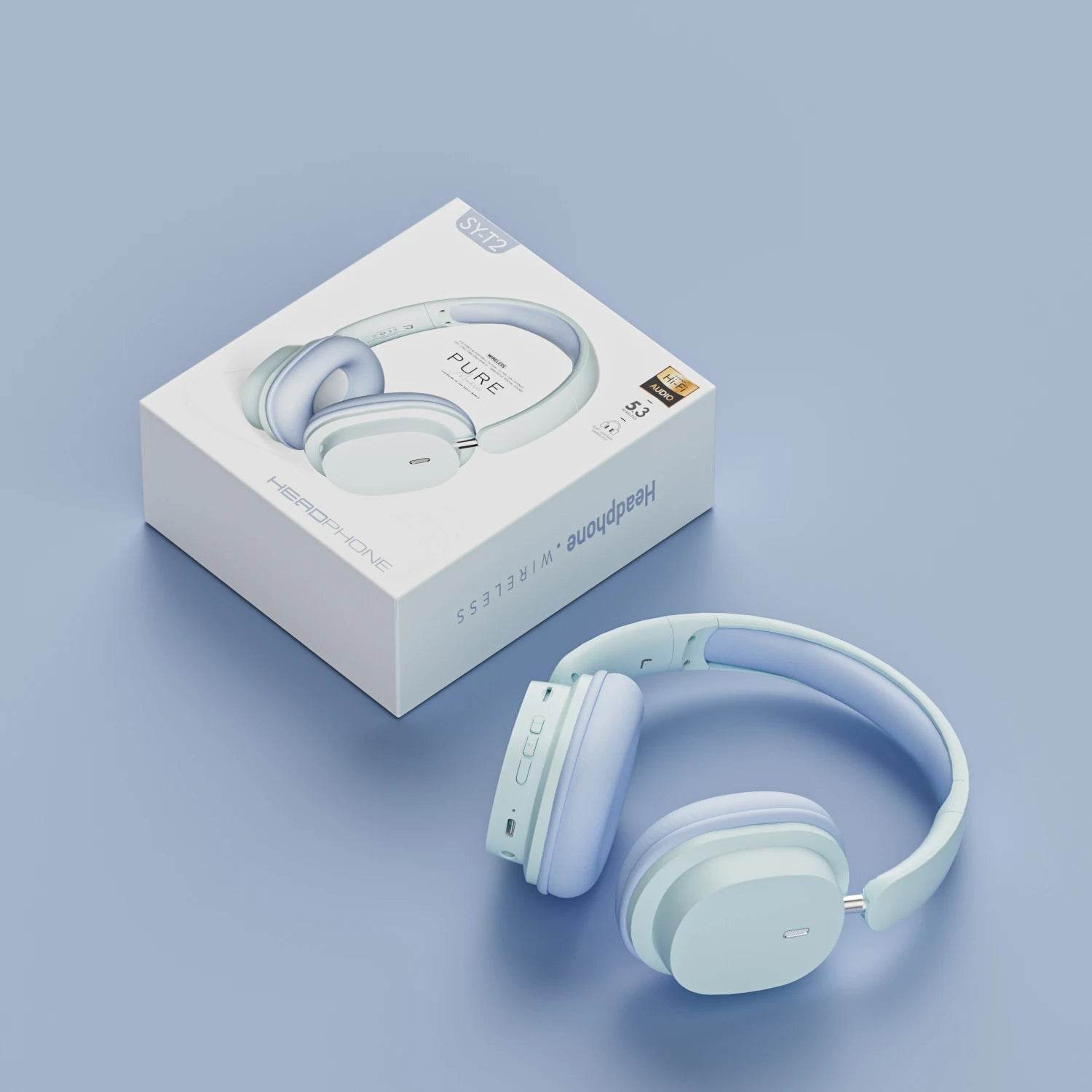 Original Bluetooth Headphone Headset SY-T2 High Quality Noise Reduction Wireless Microphone Wired Earphone Gamers Headphones - NexoEden
