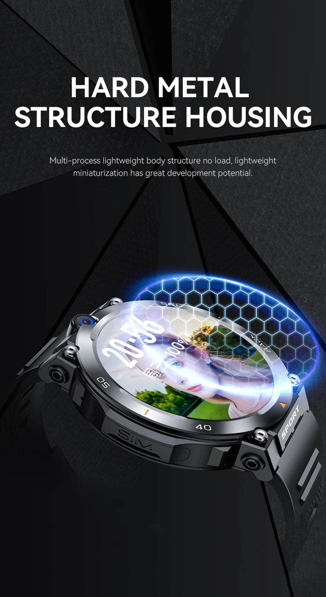 4G LTE Smart Watch 2024 Android os GPS Video Voice Wi-Fi Call Messaging HD Dual Cameras 4G Sim Card Call WIFI Men's SmartWatch - NexoEden