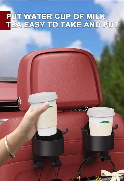 SEAMETAL Car Seat Back Drink Holder Hanging Cup Holder with Hook Universal Auto Rear Row Hanger Stable Bottle Holder Phone Stand - NexoEden