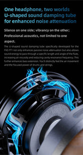 FiiO FT1 Closed-Back Over-Ear Nanowood Fiber Composite Diaphragm Wired Hi-Fi Headphones, American Black Wood Ear Cups for Studio - NexoEden