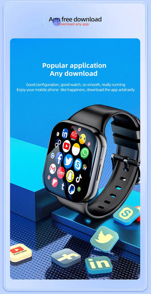 4G Smartwatch Android 2024 Heart Rate GPS HD Camera 2G 4G SIM Card WIFI Wireless Fast Internet Access Smart Watch for Men Women - NexoEden