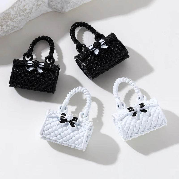 5pcs New Fashion Bag Enamel Charms 3D Bow Knot Cute Mini Little Carrying Bags Pendants For Making Handmade DIY Jewelry Findings - NexoEden