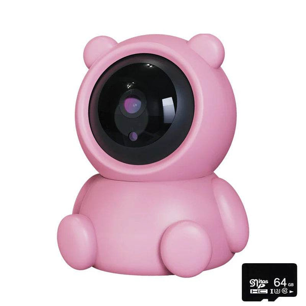 Smart Home Baby Security Monitor WiFi IP Camera Cartoon Bear Halloween Gift CCTV 1080P HD Surveillance Auto Tracking Camera - NexoEden