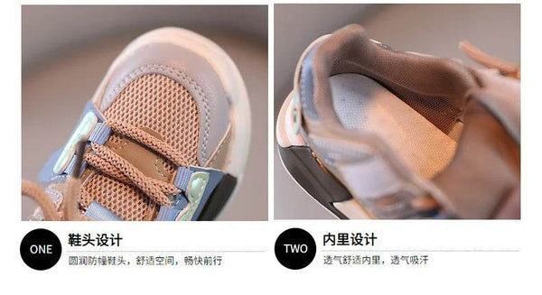 Spring Children Girl Pink Shoes Autumn Mesh Breathable Kids Sneakers for 5-18 Yrs Boy Lightweight Running Shoe Walking Soft - NexoEden