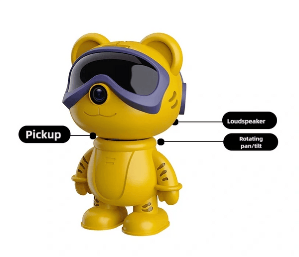 5MP Robot HD WIFI Mini IP Cameras Home Security Robot Camera PTZ Monitor Audio Video Security Surveillance 1080P Baby Monitor - NexoEden