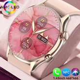For XIAOMI HD Bluetooth Call Watch 2024 ECG Smart Watch Women AMOLED 360*360 HD Display Clock Sports IP68 Waterproof Smartwatch - NexoEden