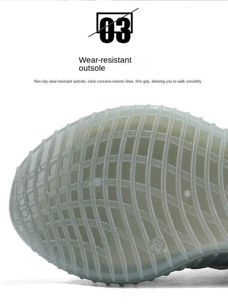 New Young Children Sneakers Boys Girls Coconut Casual Shoes Kids Breathable Flying Knit Trainers Lightweight Sole Running Shoes - NexoEden