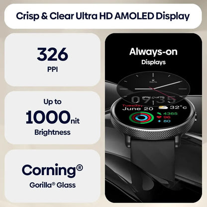 Zeblaze GTR 3 Pro Voice Calling Smart Watch 1.43" AMOLED Display 316L Stainless Steel Frame Fitness Tracking Smartwatch NexoEden