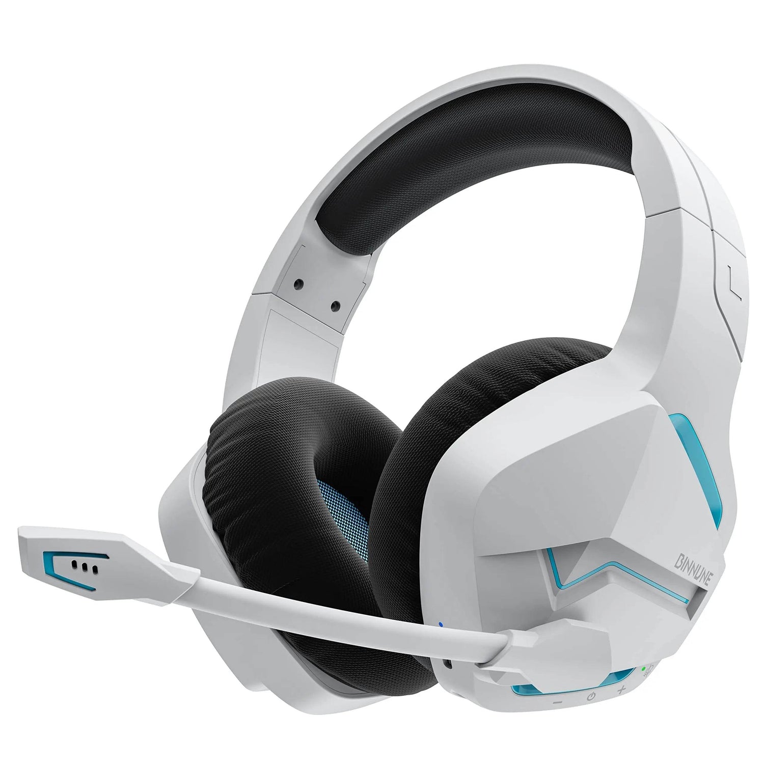BINNUNE BW01 Wireless Gaming Headset for PC PS4 PS5 Playstation 4 5, 2.4G Wireless Bluetooth USB Gamer Headphones with Mic - NexoEden