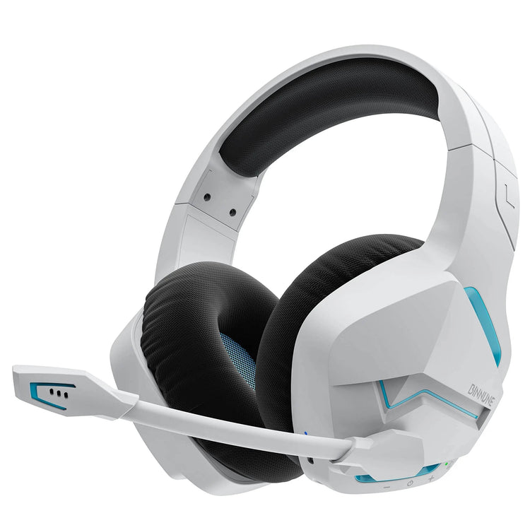 BINNUNE BW01 Wireless Gaming Headset for PC PS4 PS5 Playstation 4 5, 2.4G Wireless Bluetooth USB Gamer Headphones with Mic - NexoEden