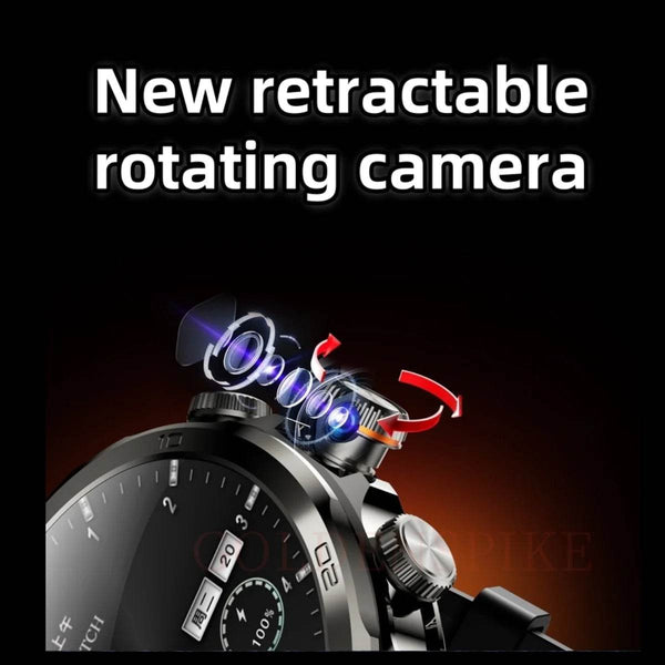 NEW Arrival H19 4G Full Netcom Smartwatch Android 9.0 With 1.95 inch Amoled Screen 900W Rotating Camera GPS WIFI Smart Watch Men - NexoEden