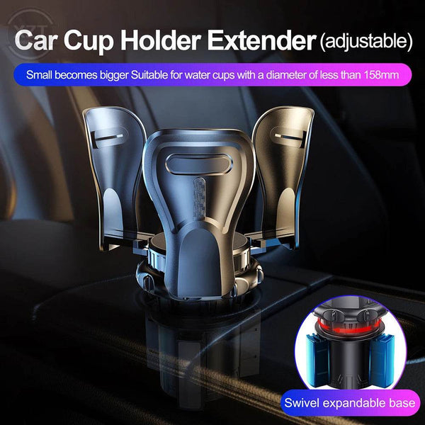 1Pcs Cup Holder For Car Adjustable Car Cup Expander Adapter Adjustable Cup Holder Extender With Adjustable Base - NexoEden