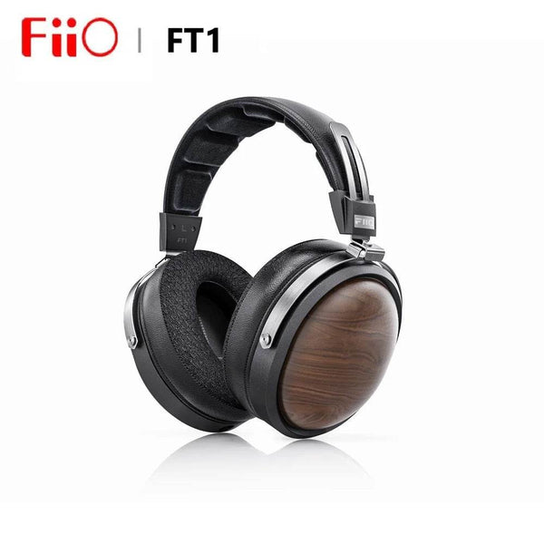 FiiO FT1 Closed-Back Over-Ear Nanowood Fiber Composite Diaphragm Wired Hi-Fi Headphones, American Black Wood Ear Cups for Studio - NexoEden