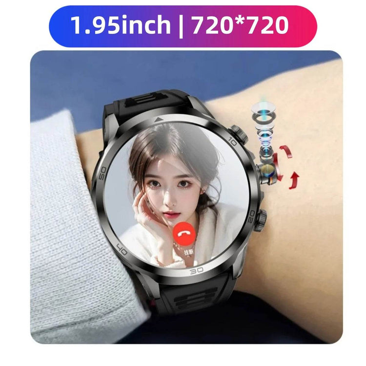 NEW Arrival H19 4G Full Netcom Smartwatch Android 9.0 With 1.95 inch Amoled Screen 900W Rotating Camera GPS WIFI Smart Watch Men - NexoEden