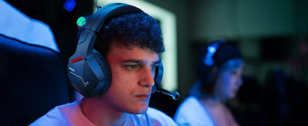 BINNUNE BW01 Wireless Gaming Headset with Mic for PC PS4 PS5 2.4G Bluetooth USB Gamer Headphones with Mic for Laptop Computer - NexoEden