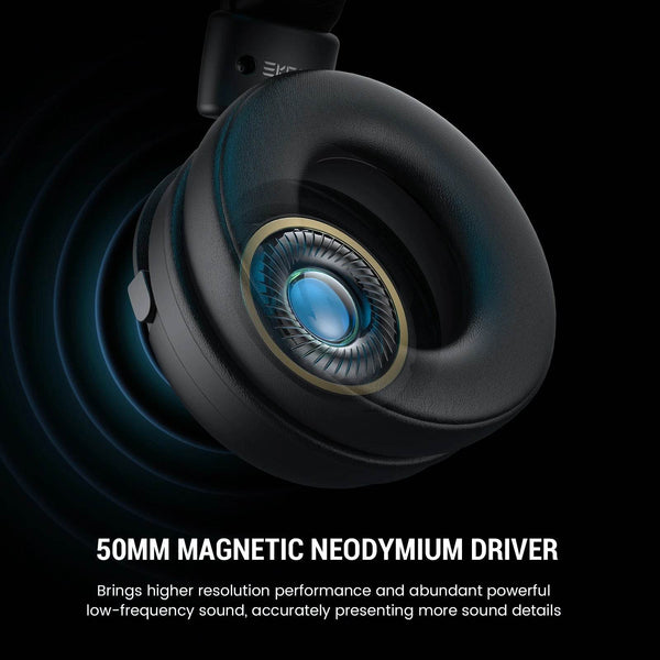 EKSA E5000 BT 2.4GHz Wireless Headphones Bluetooth 5.3 Gaming Headset Gamer with ENC Noise Cancelling Mic for PC/PS5/Xbox, 100H - NexoEden