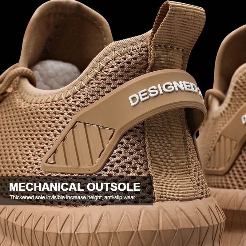 Men's Non-Slip Casual Sneakers Breathable Outdoor Jogging Training Hiking Sports Running Outdoor Women Weave Knit Lace Up Shoes - NexoEden