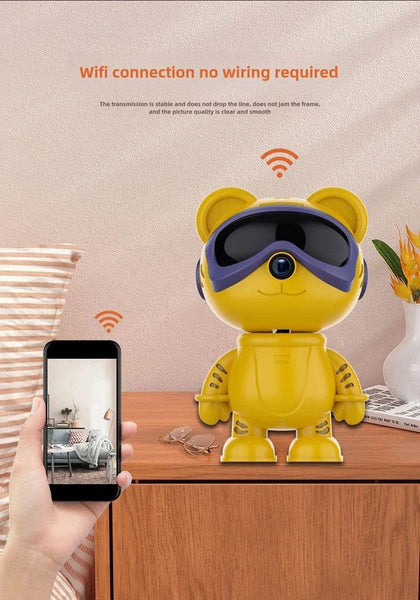 5MP Robot HD WIFI Mini IP Cameras Home Security Robot Camera PTZ Monitor Audio Video Security Surveillance 1080P Baby Monitor - NexoEden