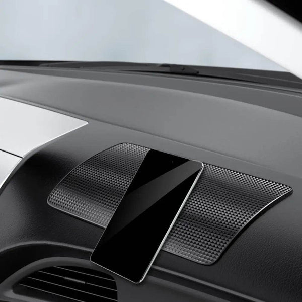 New Car Dashboard Sticky Black Anti-Slip PVC Mat Auto Phone Holder Non-Slip Sticky Gel Pad 3 Size are black - NexoEden