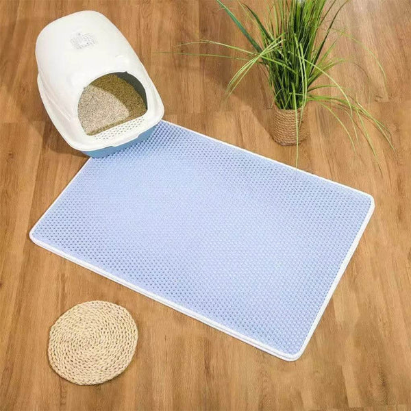 Safe And Non-toxic Best Double Layer Cat Litter Mat For Cats Durable And Long-lasting Plastic Pink - NexoEden