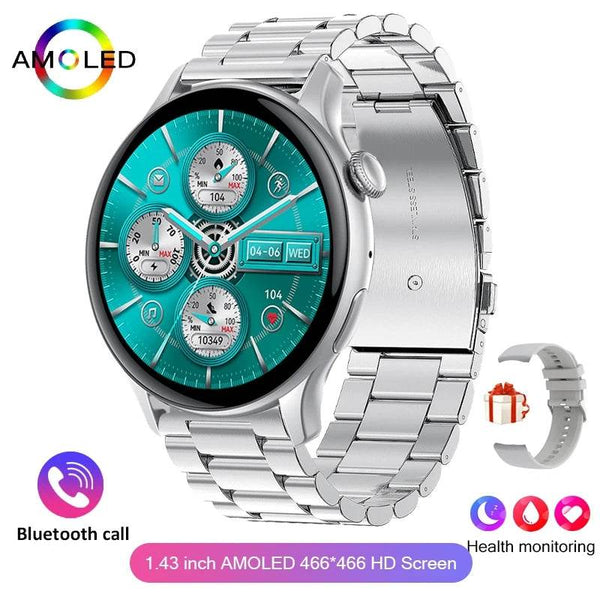 2024 True AMOLED Smart Watch Ladies Screen Always Show Time 466*466 HD Health Tracker Voice Calling Smartwatch Women For Xiaomi - NexoEden