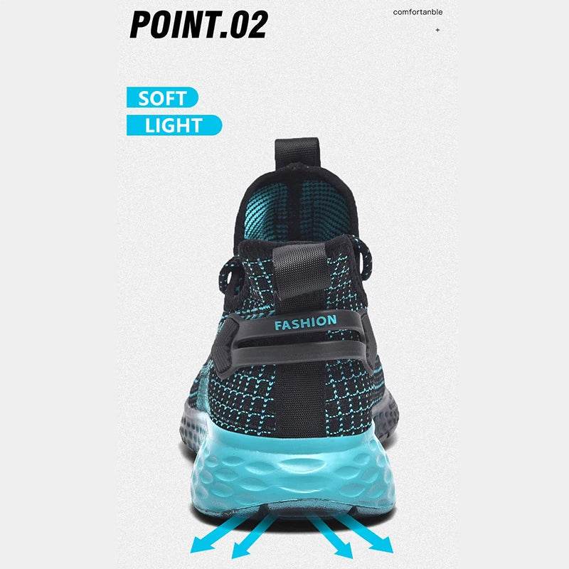 Xiaomi Youpin Sneakers Men Breathable Running Sport Non Slip Sole Fly Woven Mesh Casual Shoes Light Unisex Women Shoes 2022 New - NexoEden