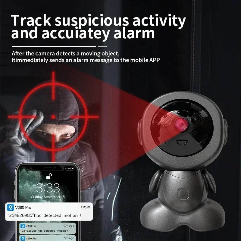 8MP PTZ Wifi IP Camera Color Night Auto Tracking AI Human Detect Baby Monitor HD Wireless Robot Surveillance Cmaeras Smart Home - NexoEden