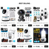 8MP PTZ Wifi IP Camera Color Night Auto Tracking AI Human Detect Baby Monitor HD Wireless Robot Surveillance Cmaeras Smart Home - NexoEden
