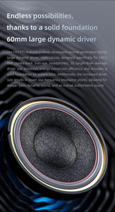FiiO FT1 Closed-Back Over-Ear Nanowood Fiber Composite Diaphragm Wired Hi-Fi Headphones, American Black Wood Ear Cups for Studio - NexoEden