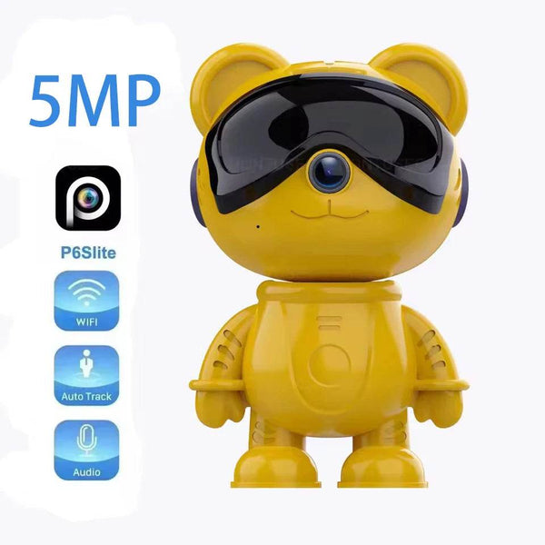 5MP Robot HD WIFI Mini IP Cameras Home Security Robot Camera PTZ Monitor Audio Video Security Surveillance 1080P Baby Monitor - NexoEden