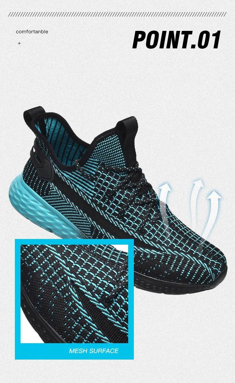 Xiaomi Youpin Sneakers Men Breathable Running Sport Non Slip Sole Fly Woven Mesh Casual Shoes Light Unisex Women Shoes 2022 New - NexoEden