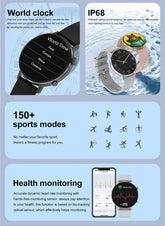 For XIAOMI HD Bluetooth Call Watch 2024 ECG Smart Watch Women AMOLED 360*360 HD Display Clock Sports IP68 Waterproof Smartwatch - NexoEden