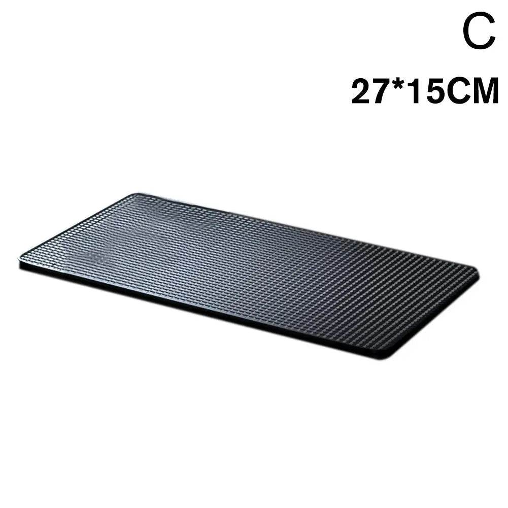 New Car Dashboard Sticky Black Anti-Slip PVC Mat Auto Phone Holder Non-Slip Sticky Gel Pad 3 Size are black - NexoEden