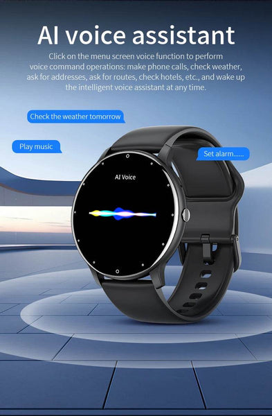 LIGE 2024 Smart watch Ladies Full touch Screen Sports Fitness watch IP67 waterproof Bluetooth For Android iOS Smart watch Female - NexoEden