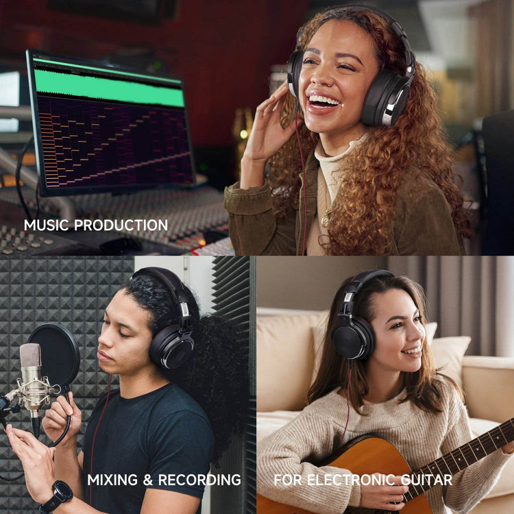 Oneodio Pro-50 Wired Headphones with Hi-Res 50mm Drivers for Studio Monitoring,Professional Music Headphone with Comfort Ear Pad - NexoEden