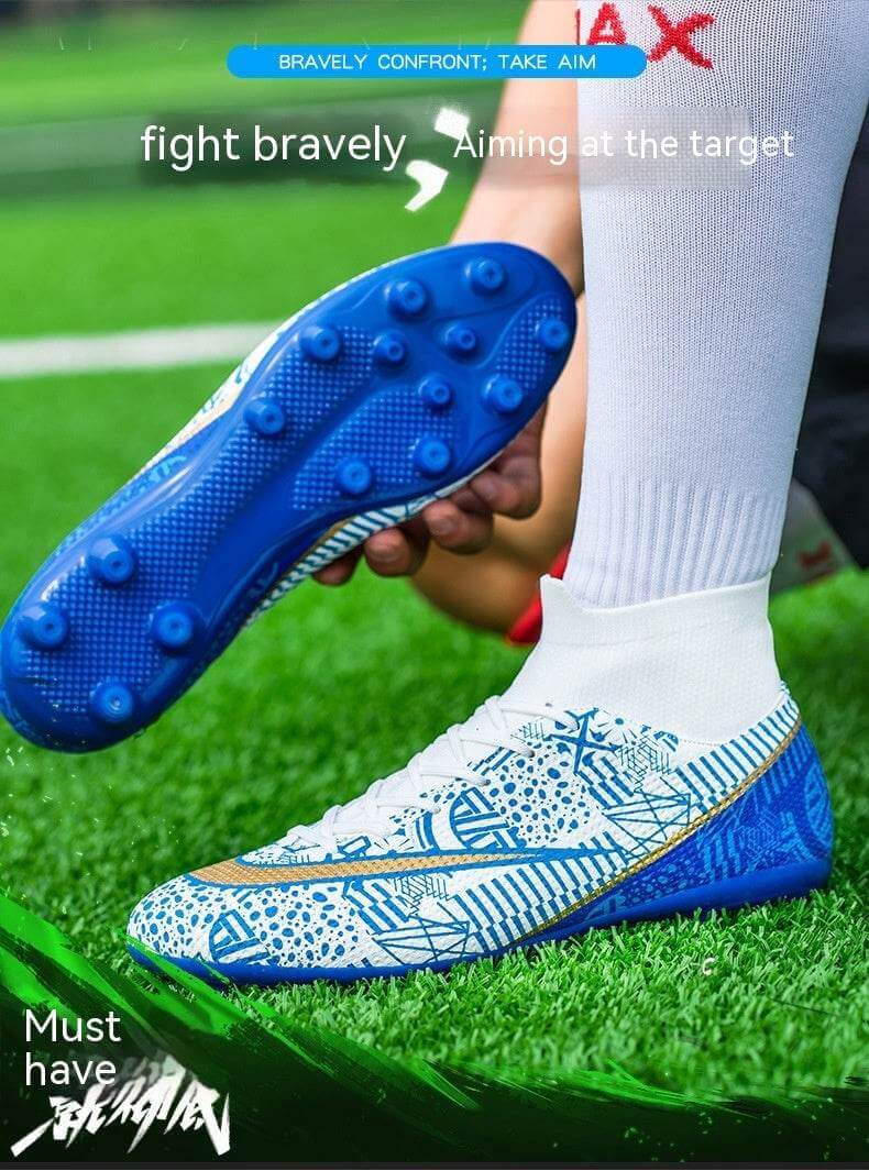 Firm Ground Football Boots, Breathable and High-Cut. - NexoEden