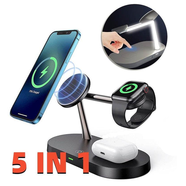 5-in-1 Wireless Charger for Phones and Other Devices - NexoEden