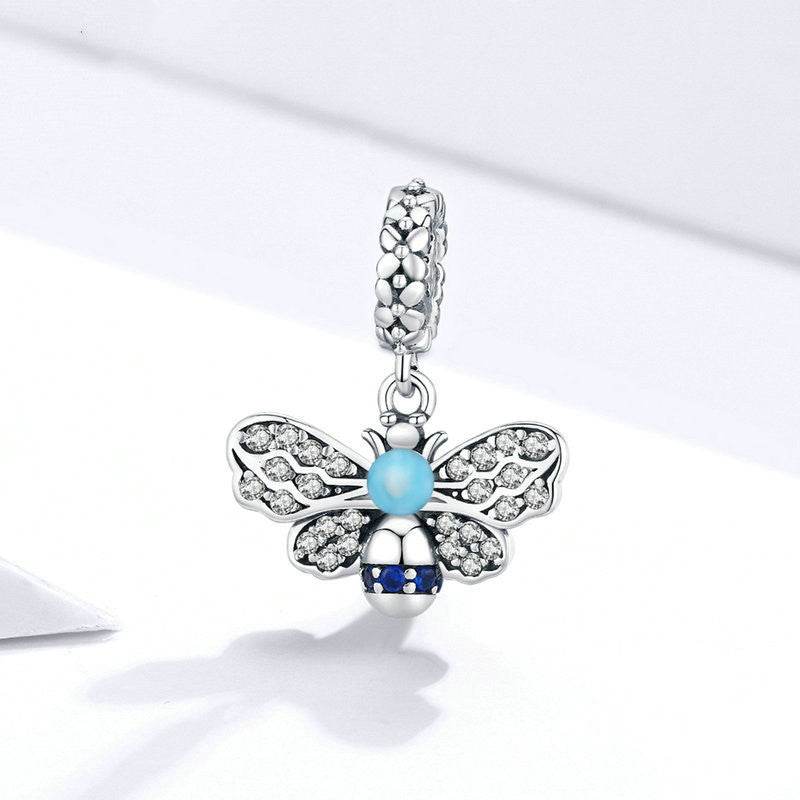 Charm with sterling silver butterfly shape design. - NexoEden