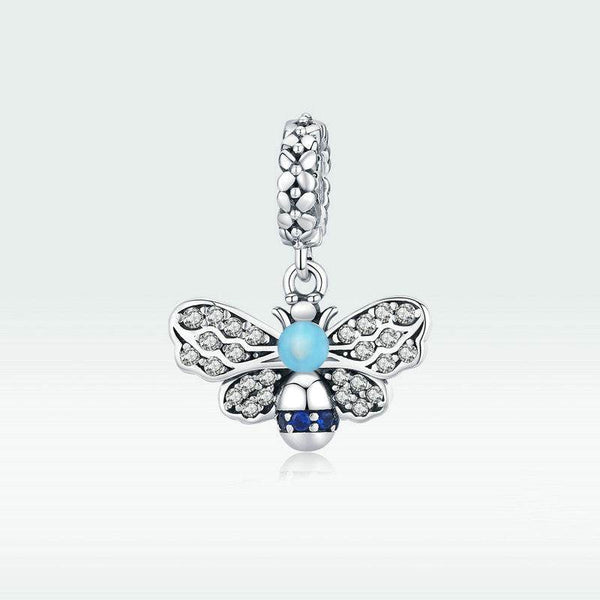Charm with sterling silver butterfly shape design. - NexoEden